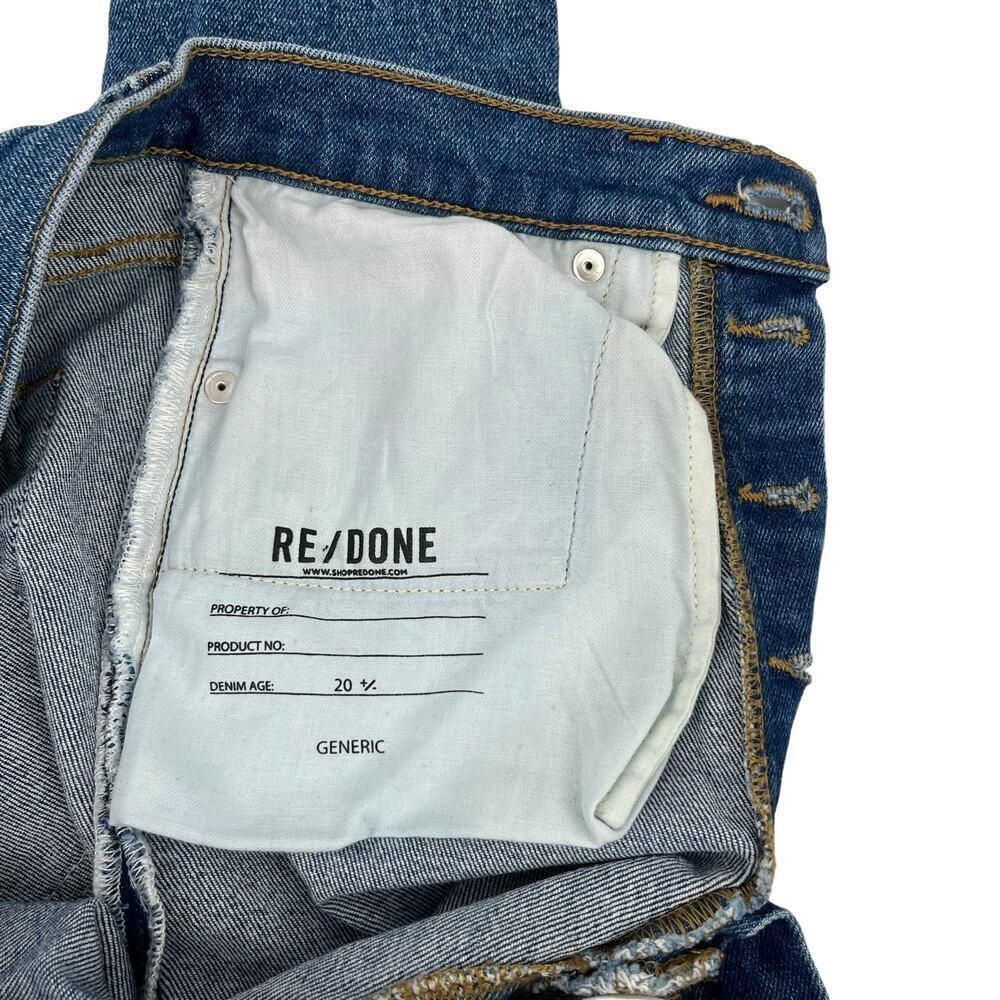 RE/DONE Jeans 90’s Skinny Ultra High Rise Broken Through w/ Rips Size 28 - Picture 13 of 14